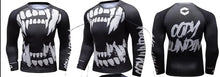 Cody Lundin - " CHOMPERS "  -  Long Sleeve MMA  / BJJ  Compression Shirt / Rash Guard