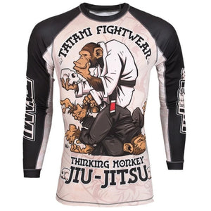 Tatami - Thinker Monkey -  Long Sleeve BJJ Compression Shirt / Rash Guard