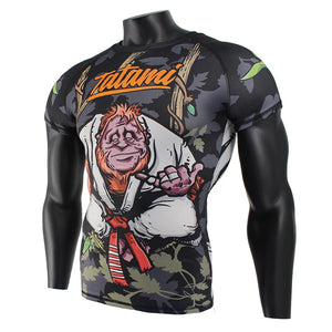 Tatami - Hang Loose Orangutan-  Short Sleeve BJJ Compression Shirt / Rash Guard