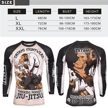 Tatami - Thinker Monkey -  Long Sleeve BJJ Compression Shirt / Rash Guard