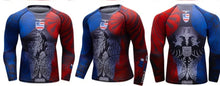 Cody Lundin - Battle Nation : FRANCE  -  Long Sleeve MMA  / BJJ  Compression Shirt / Rash Guard