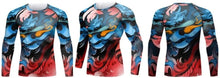 Cody Lundin - Mural Series : Samurai Demon -  Long Sleeve MMA  / BJJ  Compression Shirt / Rash Guard