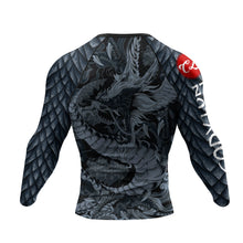 Cody Lundin - " Dragon Scales " -  Long Sleeve MMA  / BJJ  Compression Shirt / Rash Guard