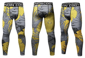 Cody Lundin - Hibiscus - BJJ compression tights /rash guard / Spats /Pants