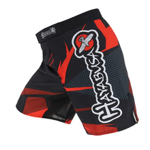 HAYABUSA Black & Red Breathable MMA Fight Shorts