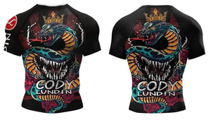 Cody Lundin - " King Cobra " - Short Sleeve MMA / BJJ Compression Shirt / Rash Guard