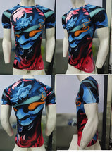 Cody Lundin - Mural Series : Samurai Demon  -  Short Sleeve MMA  / BJJ  Compression Shirt / Rash Guard