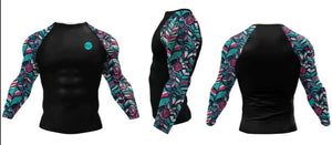 Cody Lundin - " Palms " -  Long Sleeve MMA  / BJJ  Compression Shirt / Rash Guard