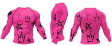 Cody Lundin - " Pink Flamingo " -  Long Sleeve MMA  / BJJ  Compression Shirt / Rash Guard