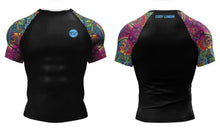 Cody Lundin - " Psychedelic "  -  Short Sleeve MMA  / BJJ  Compression Shirt / Rash Guard