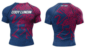 Cody Lundin - " Flash " -  Short Sleeve MMA  / BJJ  Compression Shirt / Rash Guard