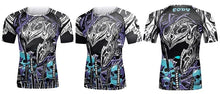 Cody Lundin - Mural Series: Knight Helm -  Short Sleeve MMA  / BJJ  Compression Shirt / Rash Guard