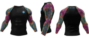 Cody Lundin - " Psychedelic "  -  Long Sleeve MMA  / BJJ  Compression Shirt / Rash Guard