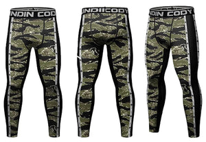 Cody Lundin - Green Canopy - BJJ compression tights /rash guard / Spats /Pants