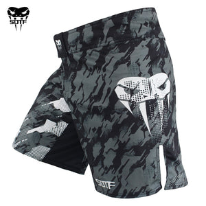 SOTF "GREY  VENOM" Camoflage MMA Fight Shorts