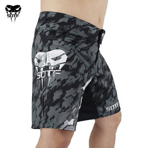 SOTF "GREY  VENOM" Camoflage MMA Fight Shorts