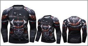 Cody Lundin - "SHOGUN LORD" - Men's MMA Long Sleeve Compression  Shirt / Rash Guard