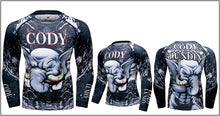 Cody Lundin - "Bull Elephant" - Men's MMA Long Sleeve Compression  Shirt / Rash Guard