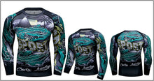 Cody Lundin - "Island Croc" - Men's MMA Long Sleeve Compression  Shirt / Rash Guard