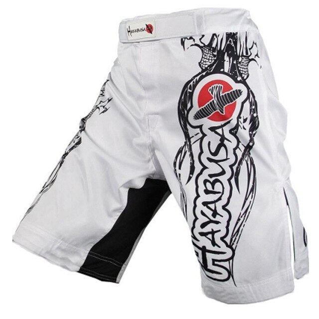 HAYABUSA White Breathable MMA Fight Shorts