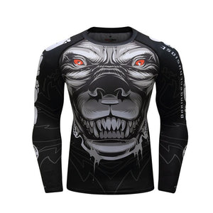 Cody Lundin - "Big Dawg" - Men's MMA Long Sleeve Compression  Shirt / Rash Guard