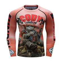 Cody Lundin - "Master Panda" - Men's MMA Long Sleeve Compression  Shirt / Rash Guard