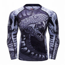 Cody Lundin - "Snake Fang" - Men's MMA Long Sleeve Compression  Shirt / Rash Guard