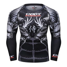 Cody Lundin - "Bushido Carp" - Men's MMA Long Sleeve Compression  Shirt / Rash Guard