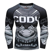 Cody Lundin - "Samurai Stare" - Men's MMA Long Sleeve Compression  Shirt / Rash Guard