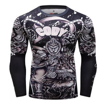 Cody Lundin - "Monkey King" - Men's MMA Long Sleeve Compression  Shirt / Rash Guard