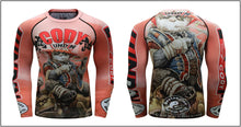 Cody Lundin - "Master Panda" - Men's MMA Long Sleeve Compression  Shirt / Rash Guard