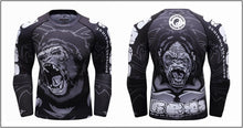 Cody Lundin - "Silverback" - Men's MMA Long Sleeve Compression  Shirt / Rash Guard