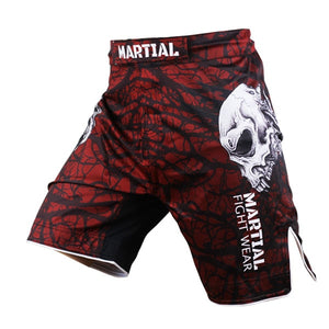 MARTIAL - "Skull Red " MMA Fight Shorts