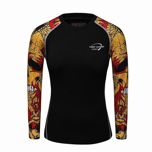 Cody Lundin -  VS-W11  - Women's MMA Long Sleeve Compression Tee/ Shirt / Rash Guard