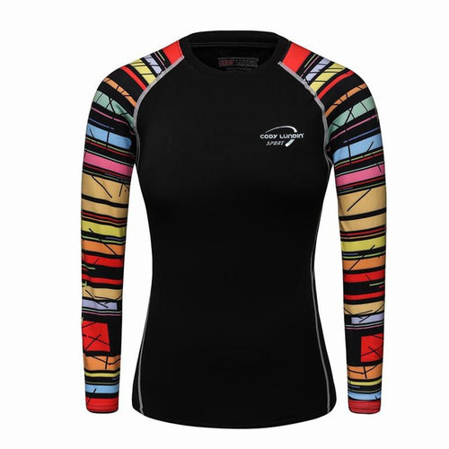 Cody Lundin -  VS-W10  - Women's MMA Long Sleeve Compression Tee/ Shirt / Rash Guard