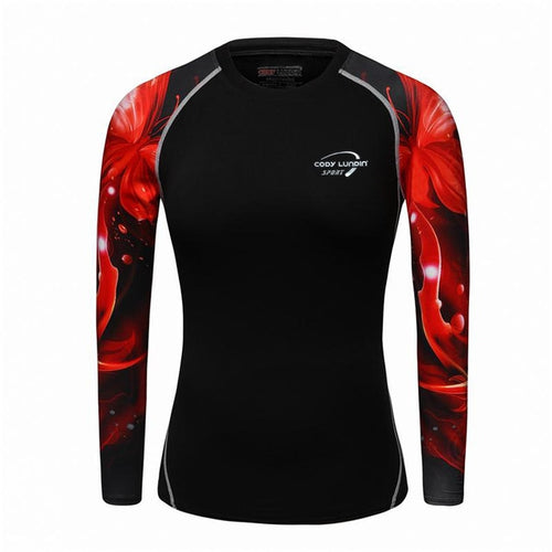 Cody Lundin -  VS-W7  - Women's MMA Long Sleeve Compression Tee/ Shirt / Rash Guard