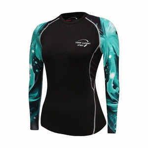 Cody Lundin -  VS-W12  - Women's MMA Long Sleeve Compression Tee/ Shirt / Rash Guard