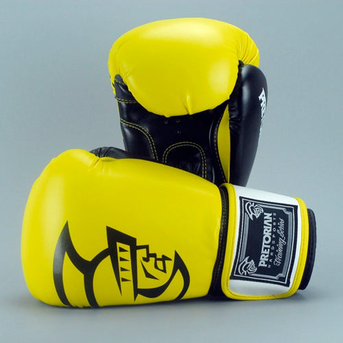 Pretorian Training Series Unisex Boxing Gloves - Yellow Black