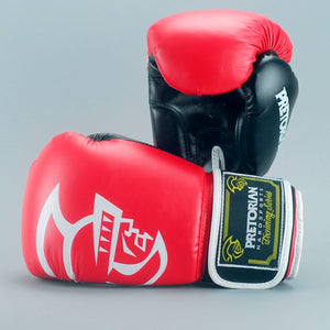 Pretorian Training Series Unisex Boxing Gloves - Red Black