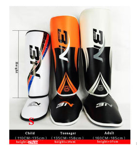 BNPRO TriStripe Junior Shin Guards for Kids