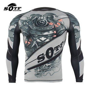 SOTF - "Silver Samurai" - MMA compression top / shirt / rash guard