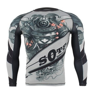 SOTF - "Silver Samurai" - MMA compression top / shirt / rash guard