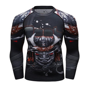 Cody Lundin - "SHOGUN LORD" - Men's MMA Long Sleeve Compression  Shirt / Rash Guard