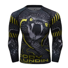 Cody Lundin - "VIPER STRIKE" - Men's MMA Long Sleeve Compression  Shirt / Rash Guard