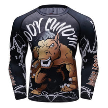 Cody Lundin - "HORSE POWER" - Men's MMA Long Sleeve Compression  Shirt / Rash Guard