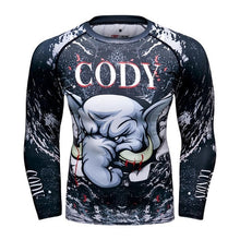 Cody Lundin - "Bull Elephant" - Men's MMA Long Sleeve Compression  Shirt / Rash Guard