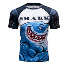 Cody Lundin - "Muscle Shark" - Men's MMA Short Sleeve Compression  Shirt / Rash Guard