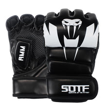 SOTF "VENOMOUS " Open-finger MMA Gloves (Black & White)